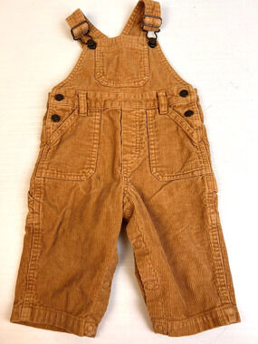 Greendog Corduroy Overalls Baby 6 - 9 mos Gold Cotton Pants One Piece
